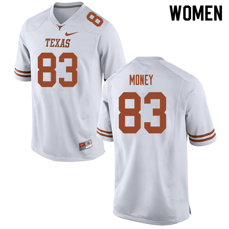 Women #83 Kai Money Texas Longhorns College Football Jerseys Sale-White
